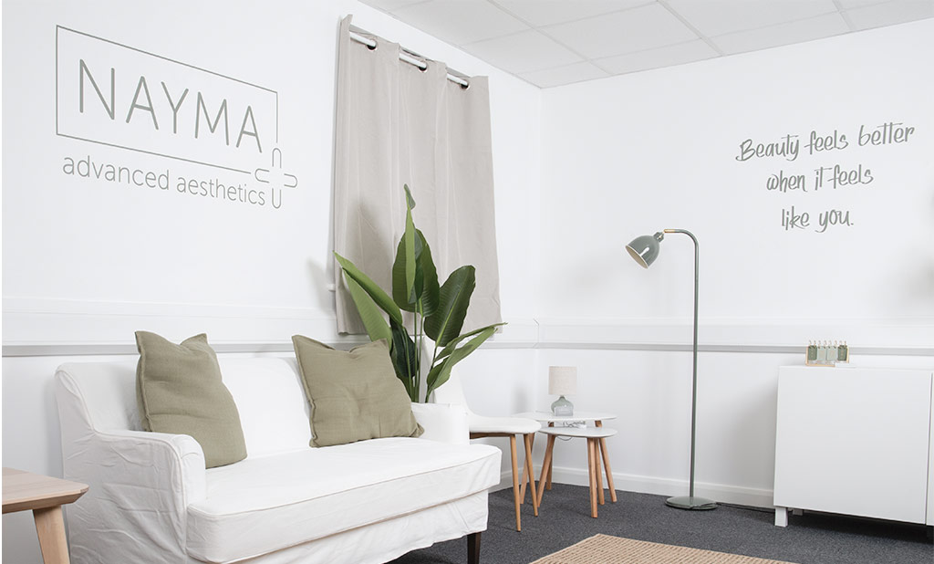 Nayma Aesthetics clinic treatment room in Boston