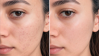 Microneedling-acne